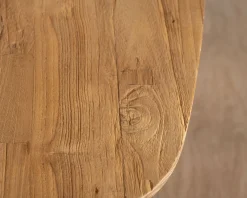 New Table basse forme bateau en teck naturel