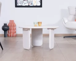 Online Table basse forme organique aspect terrazzo