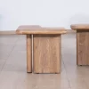 Table basse modulable en manguier "Naura" esprit organique Table Basse Rectangulaire