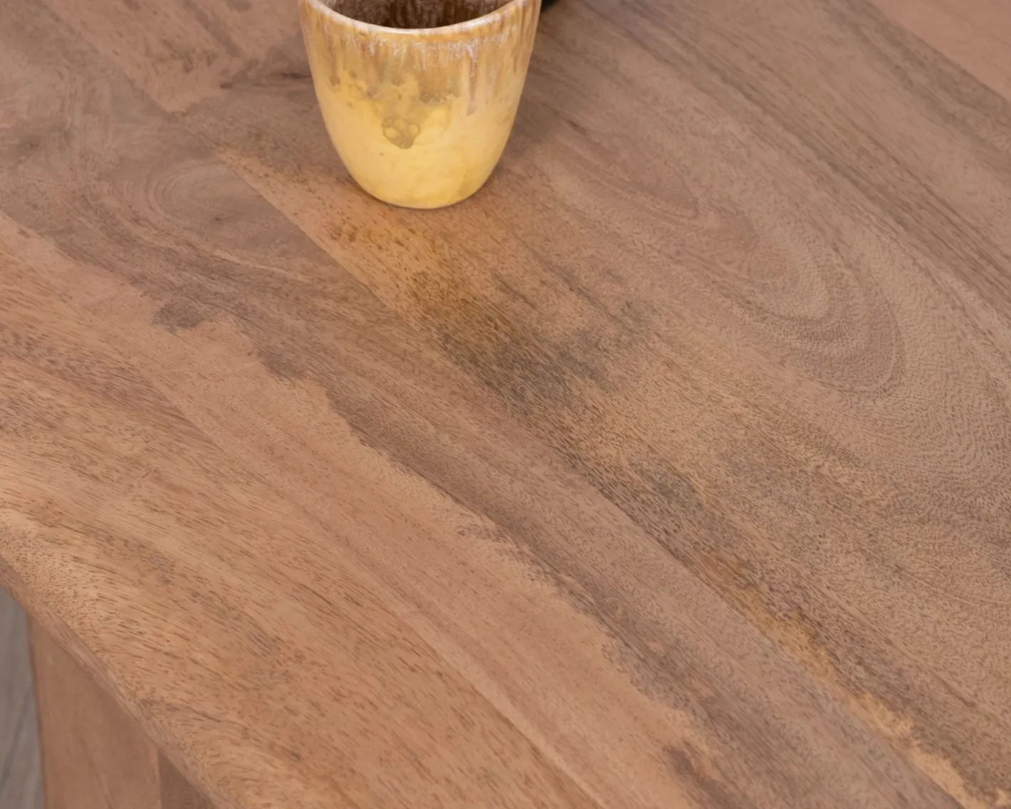 Table basse modulable en manguier "Naura" esprit organique Table Basse Rectangulaire