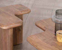 Table basse modulable en manguier