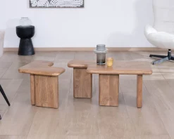 Table basse modulable en manguier