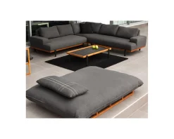 New Table basse outdoor en teck et aluminium