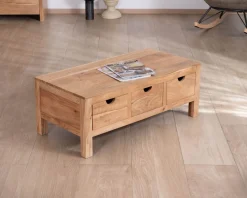 Clearance Table basse rectangulaire en acacia massif 