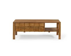Table basse rectangulaire esprit zen en manguier naturel