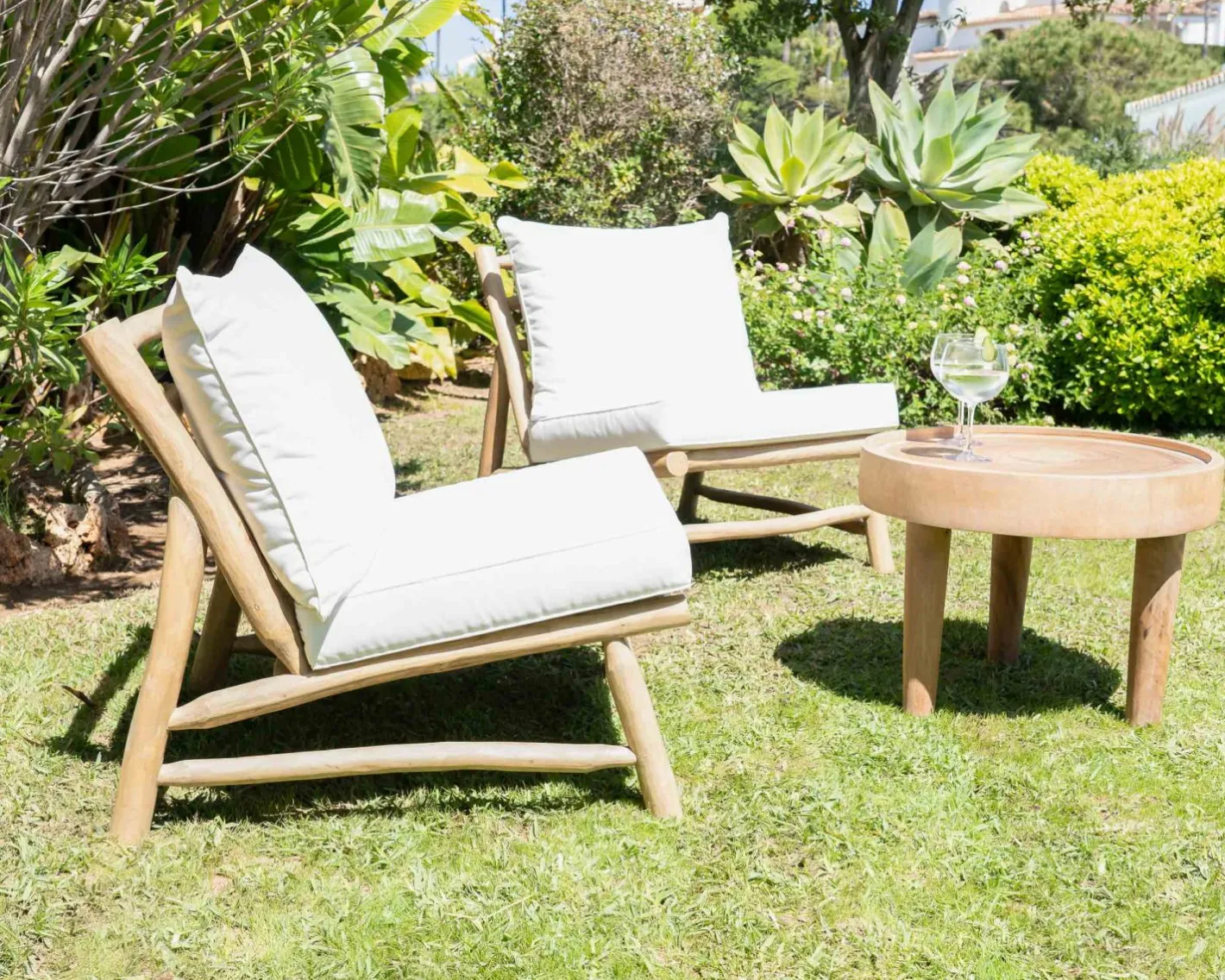 Sale Table basse ronde en bois de suar "Katue" 60 cm Décoration|Table Basse Ovale Ou Ronde