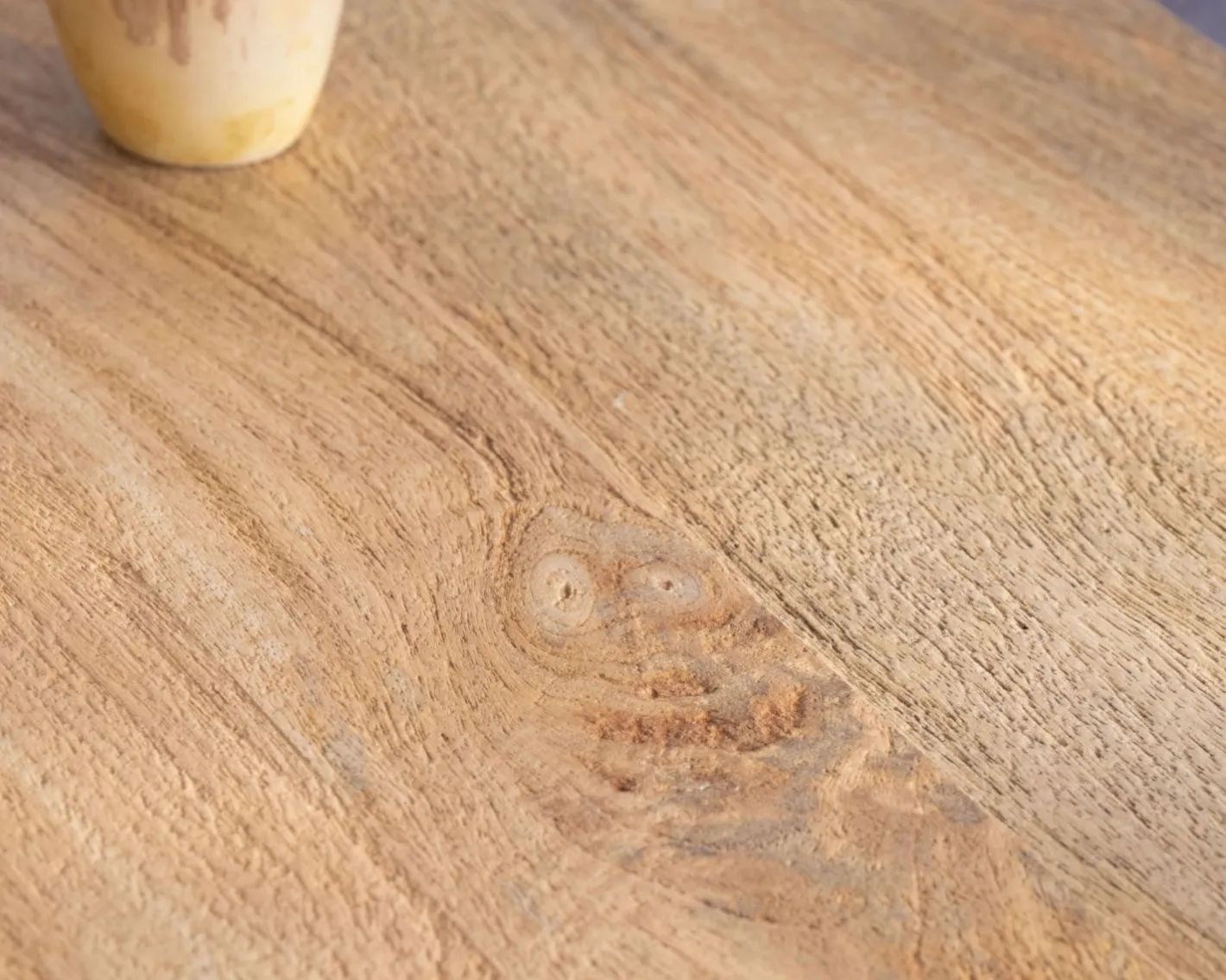 Hot Table carrée esprit bistrot en manguier naturel "Piccadilly" 70 cm Table À Manger Carrée