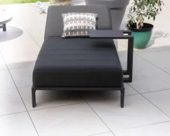 Sale Table d'appoint design en aluminium gris anthracite