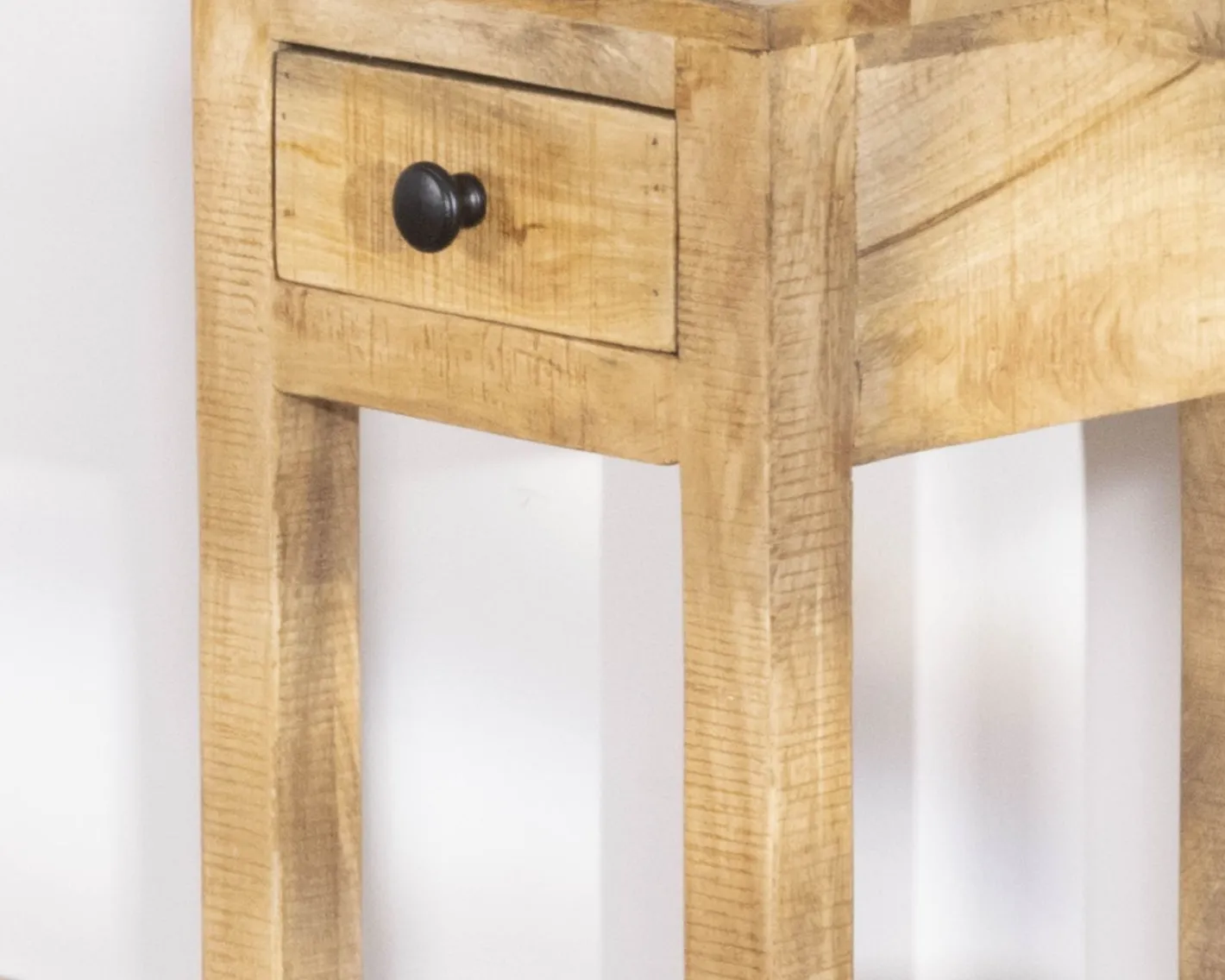 Clearance Table de chevet haute ou sellette avec 1 tiroir "Manoha" en manguier H 70 cm Bout De Canapé|Table D'Appoint