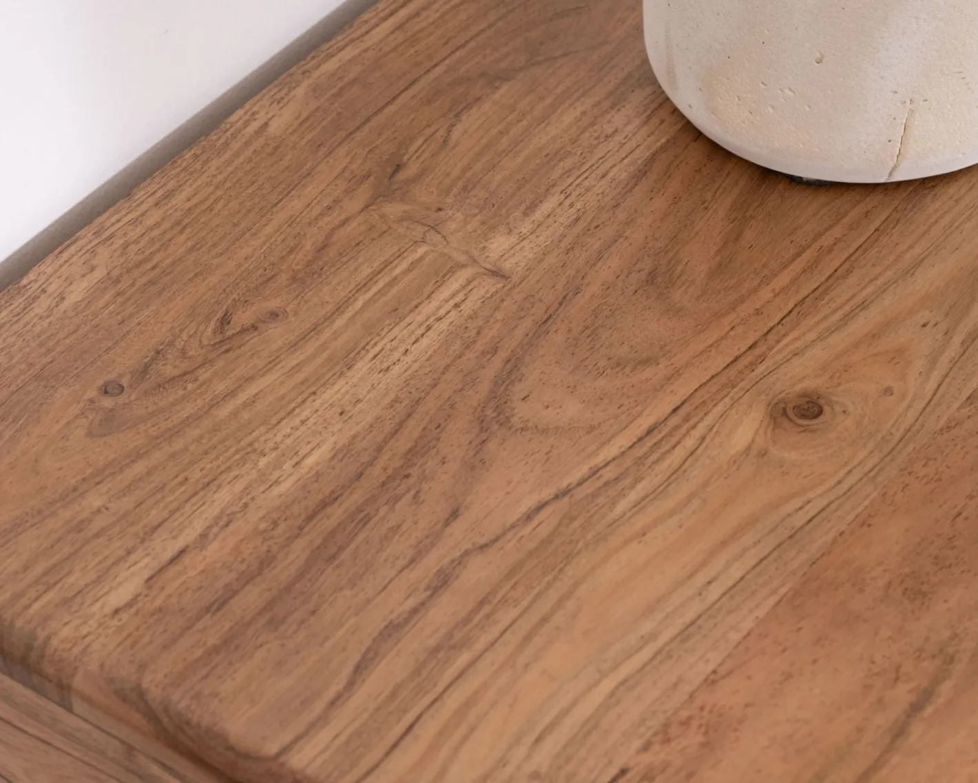 Clearance Table de chevet ou d'appoint en acacia avec tiroir "Conoa" Table D'Appoint