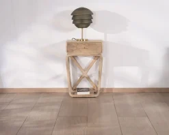 Online Table de chevet style épuré et rétro en manguier