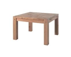 Outlet Table de repas carrée en chêne massif huilé "Lodge Casita" 120x120 cm Table À Manger Carrée