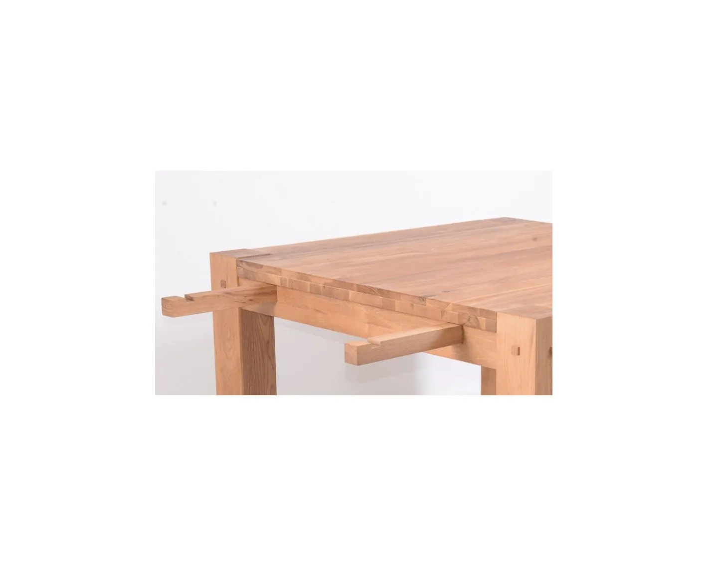 Outlet Table de repas carrée en chêne massif huilé "Lodge Casita" 120x120 cm Table À Manger Carrée