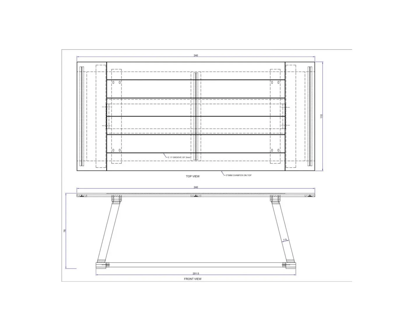 Best Table de repas 240cm "Asia" bois massif et plateau rectangulaire Table À Manger Rectangulaire