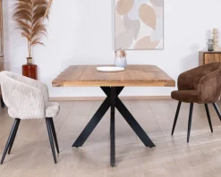 Discount Table de repas contemporaine en bois 200 cm