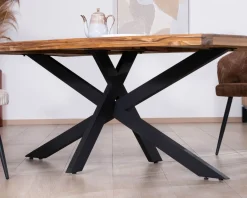Discount Table de repas contemporaine en bois 200 cm