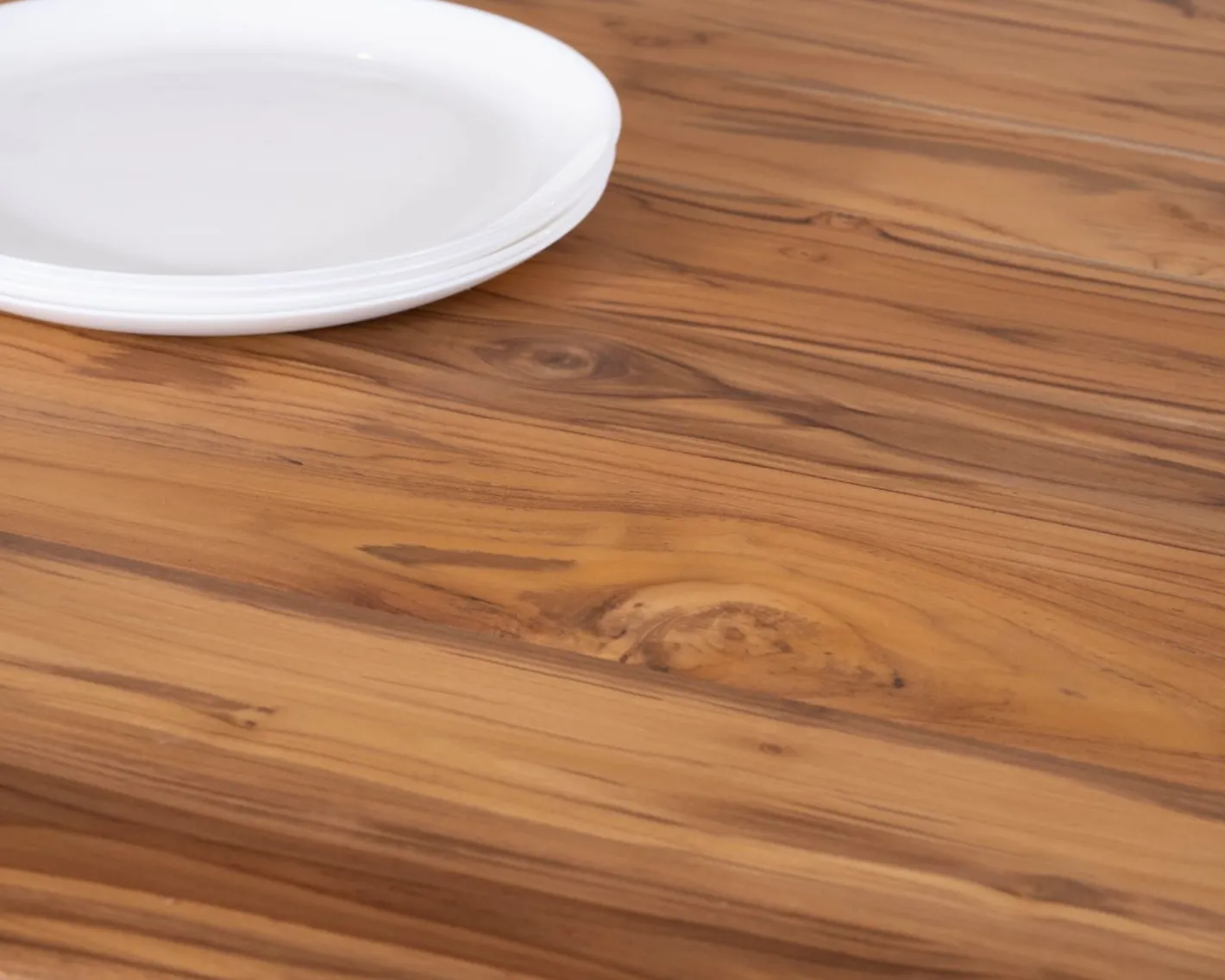 Discount Table de repas contemporaine en bois 200 cm "Olonie" pieds croisés en métal Table À Manger Rectangulaire