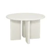 Outlet Table de repas contemporaine ronde 120 cm coloris crème "Odyna" Table À Manger Ronde Ou Ovale