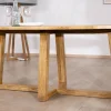 Hot Table de repas elliptique 220 cm en bois "Calypso" avec pieds trapèzes Table À Manger Ronde Ou Ovale