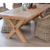 Online Table de repas en bois de teck recyclé 6/8 personnes "Balangan Beach" 200 cm Table À Manger Rectangulaire