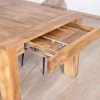 Online Table de repas extensible 200 à 290 cm "Jappy" en manguier foncé Table À Manger Rectangulaire