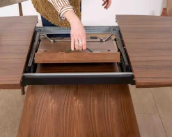 Online Table de repas extensible 160–200 cm teinte noyer
