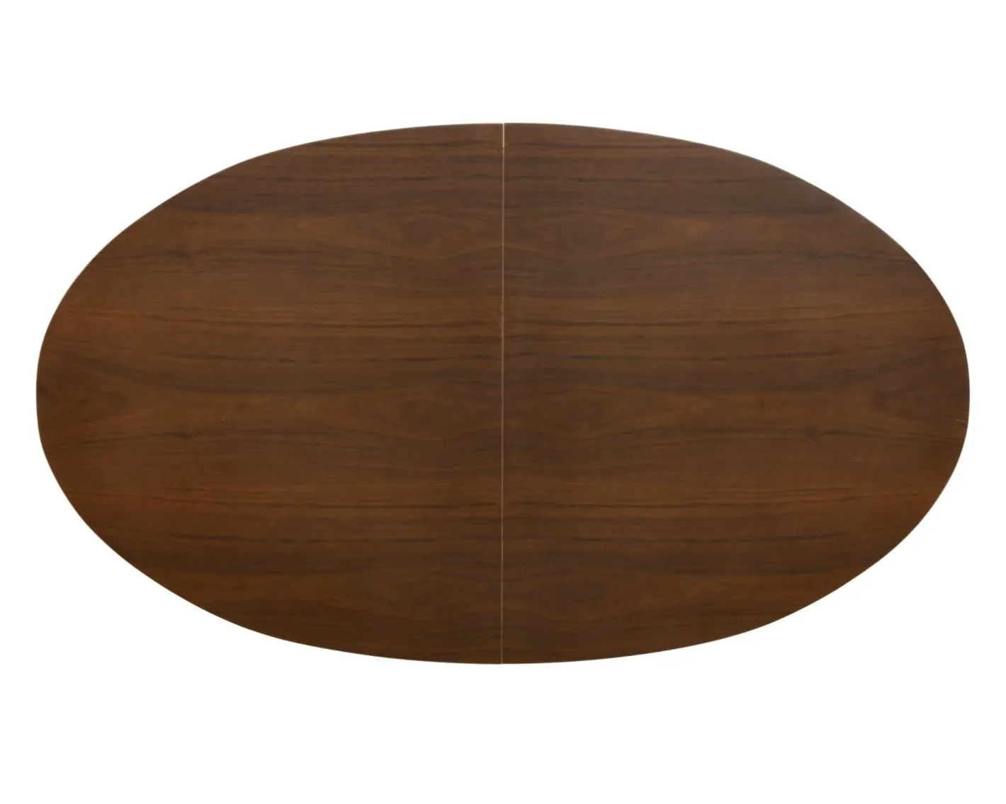 Online Table de repas extensible 160–200 cm teinte noyer "Oria" forme ovale Table À Manger Ronde Ou Ovale