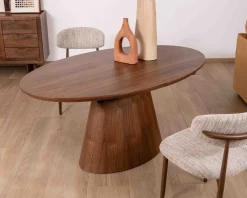 Online Table de repas extensible 160–200 cm teinte noyer