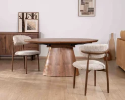 Online Table de repas extensible 160–200 cm teinte noyer