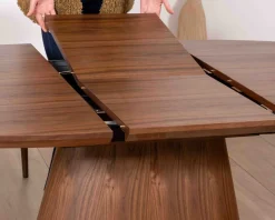 Online Table de repas extensible 160–200 cm teinte noyer