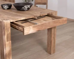 Outlet Table de repas extensible en palissandre