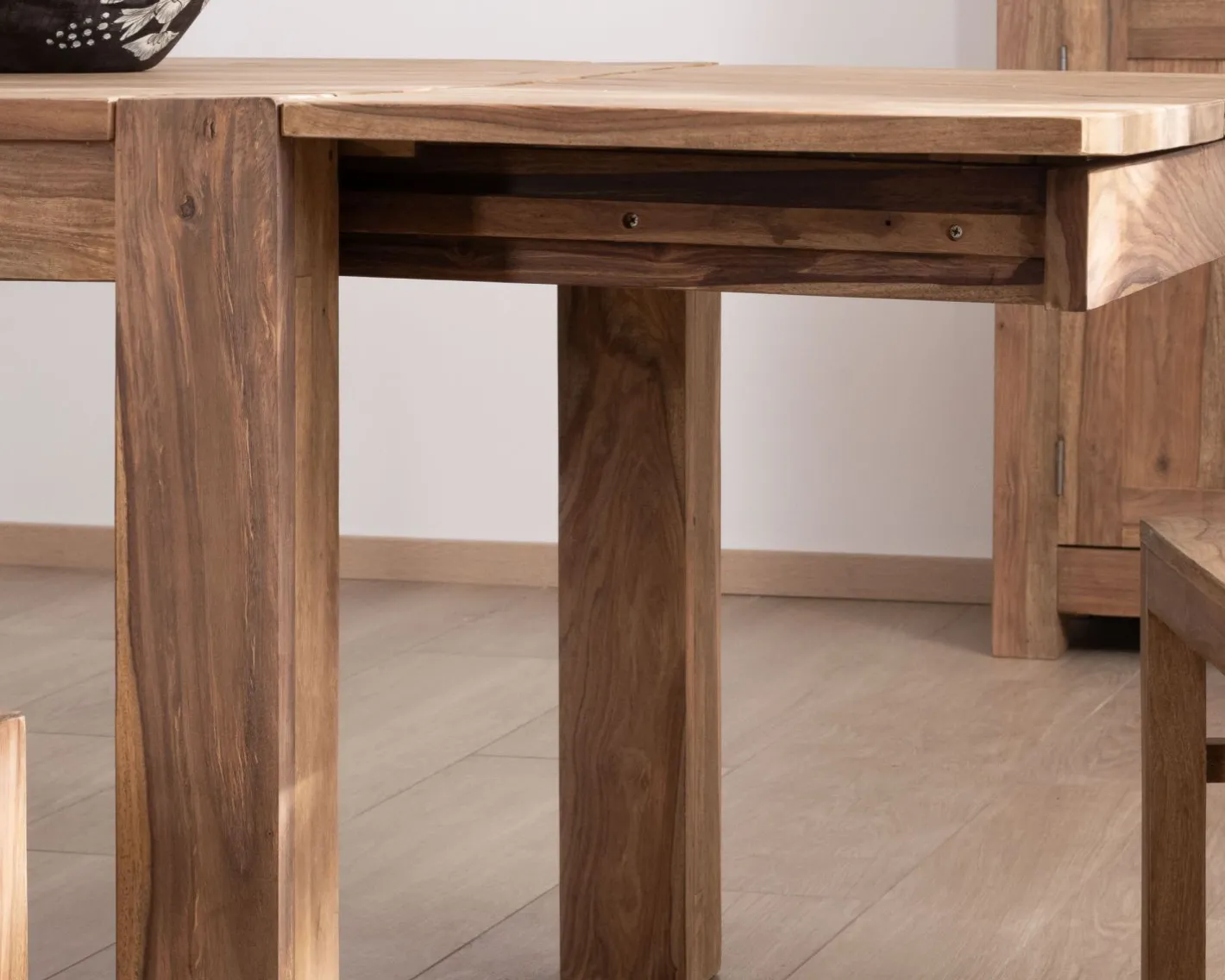 Outlet Table de repas extensible en palissandre "Kalanohé" 180 cm Table À Manger Rectangulaire