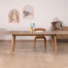 Online Table de repas extensible esprit rétro 180 cm en manguier massif naturel "Odely" Table À Manger Rectangulaire