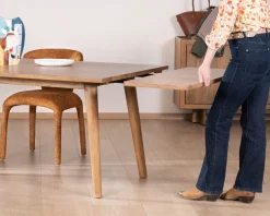 Online Table de repas extensible esprit rétro 180 cm en manguier massif naturel