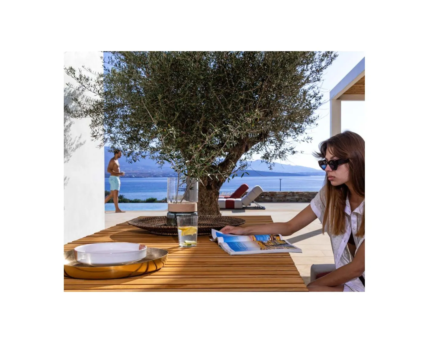 Outlet Table de repas extérieure en teck massif 200 cm "Lombok" Table À Manger Rectangulaire