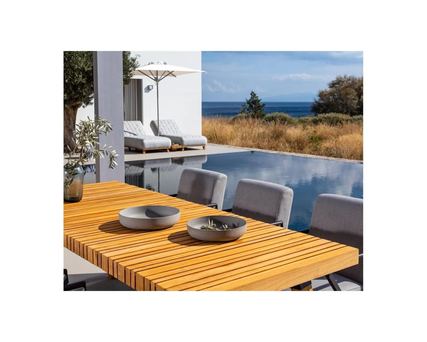 Outlet Table de repas extérieure en teck massif 200 cm "Lombok" Table À Manger Rectangulaire