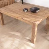 New Table de repas rectangulaire en palissandre "Kalanohé" 160 cm Table À Manger Rectangulaire