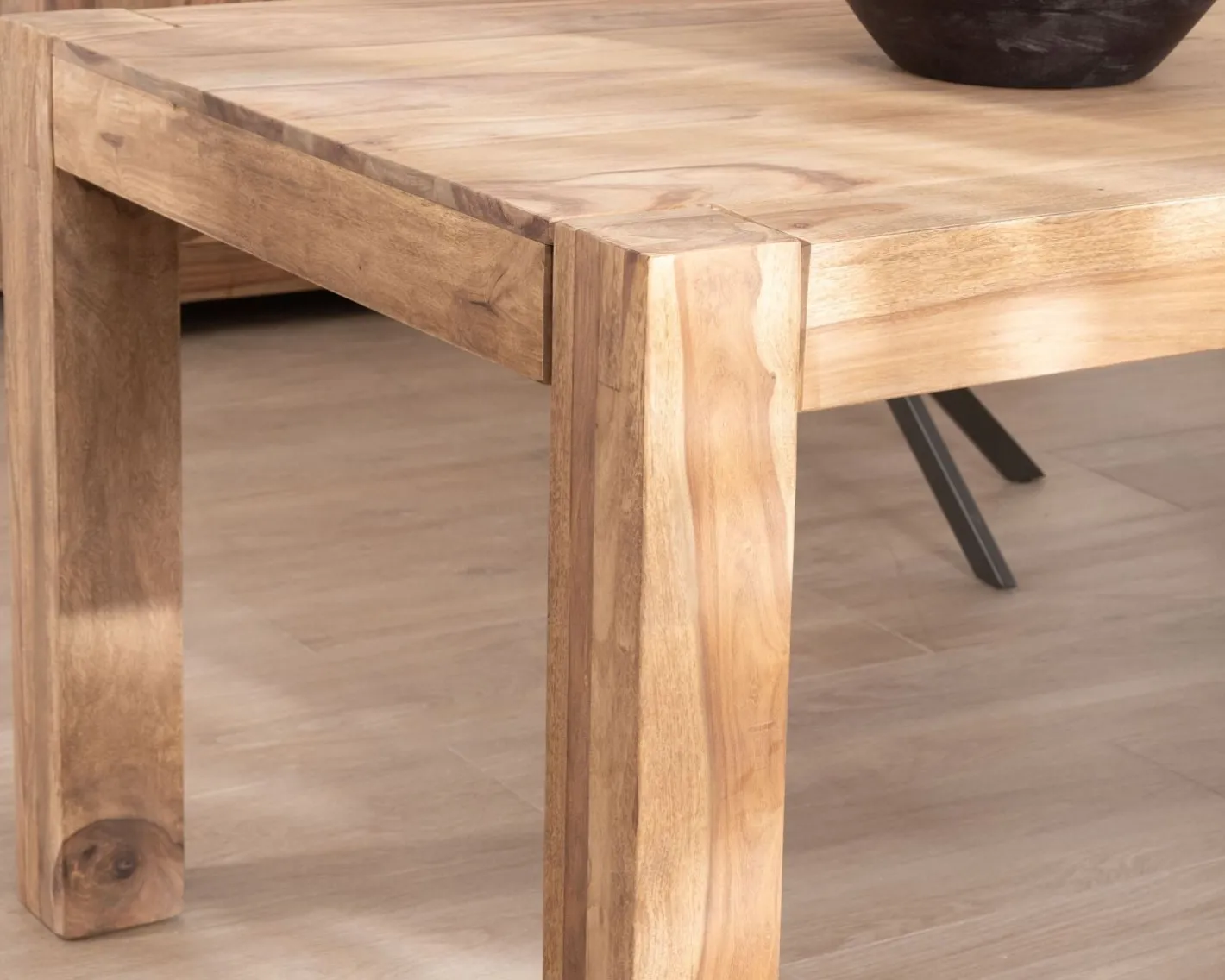 New Table de repas rectangulaire en palissandre "Kalanohé" 160 cm Table À Manger Rectangulaire
