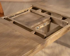 New Table de repas rectangulaire extensible en manguier 160-200cm 