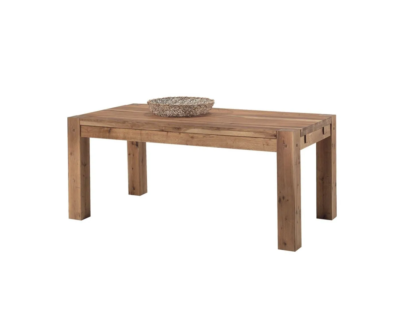 Clearance Table de repas rectangulaire en chêne massif 180cm "Lodge Casita" Table À Manger Rectangulaire
