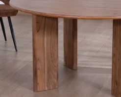 Outlet Table de repas ronde style japandi 
