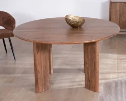 Outlet Table de repas ronde style japandi 