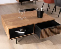 Online Table de salon 120 cm en teck recyclé 