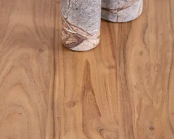 Clearance Table de salon ovale design newtro avec grand tiroir traversant