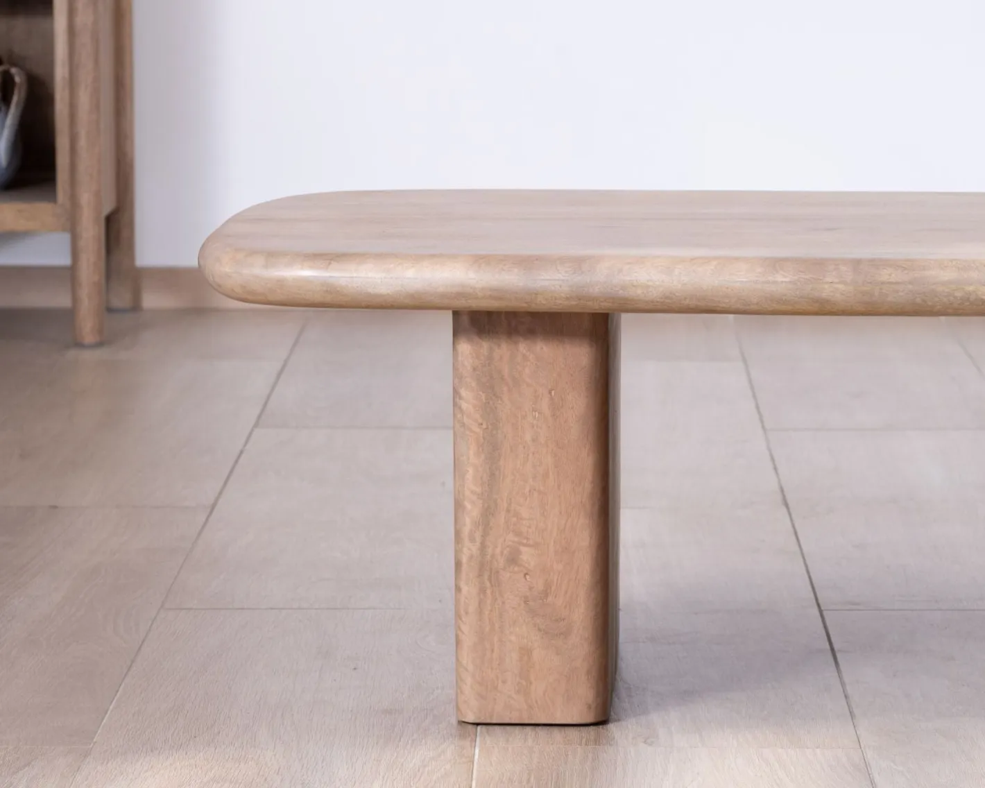 Outlet Table de salon rectangle en manguier design épuré "Orobie" Table Basse Rectangulaire
