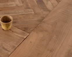 Clearance Table design carrée métal et bois massif 