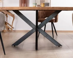Clearance Table design carrée métal et bois massif 