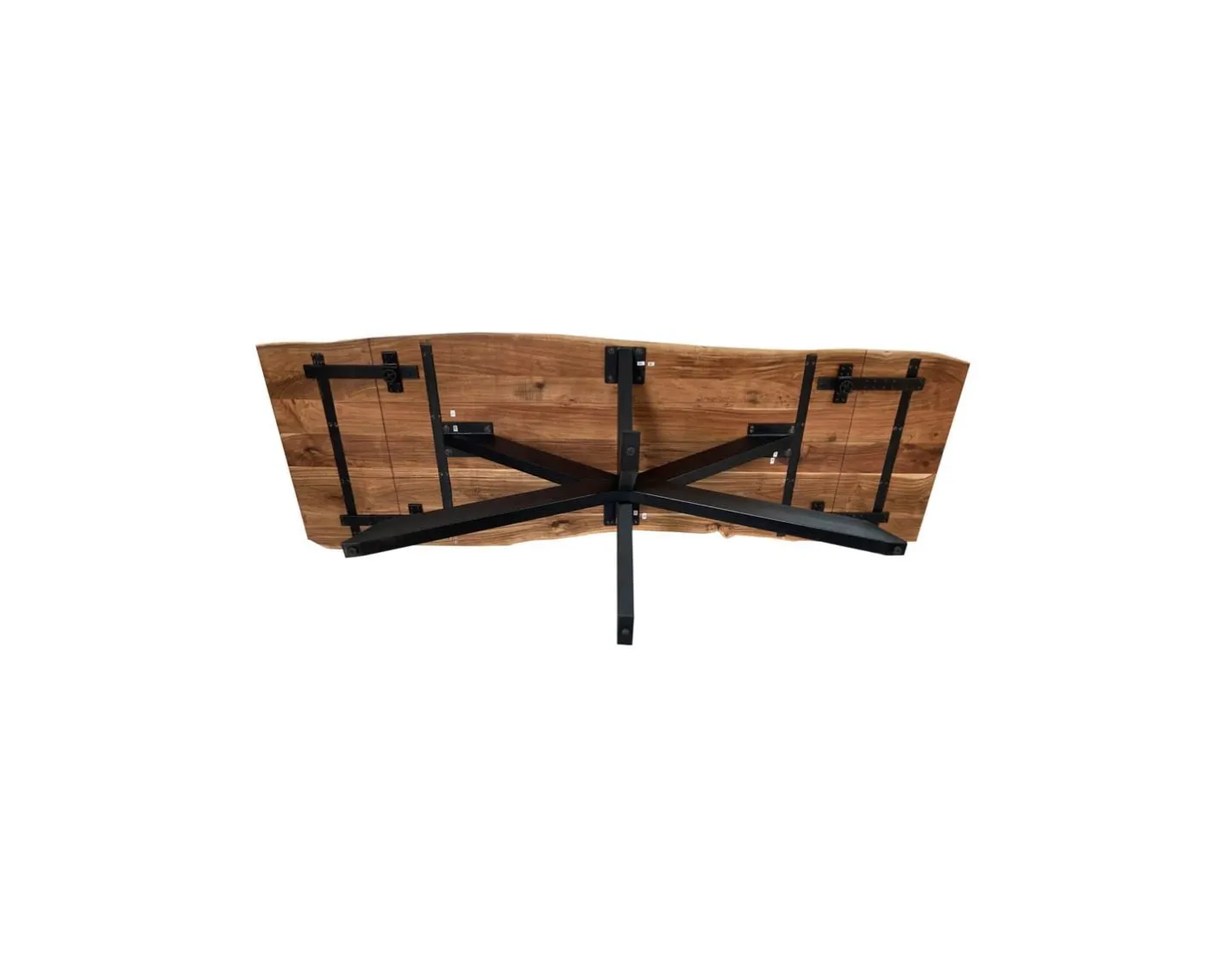 Clearance Table en acacia avec extensions 180-260cm "Alya" Table À Manger Rectangulaire