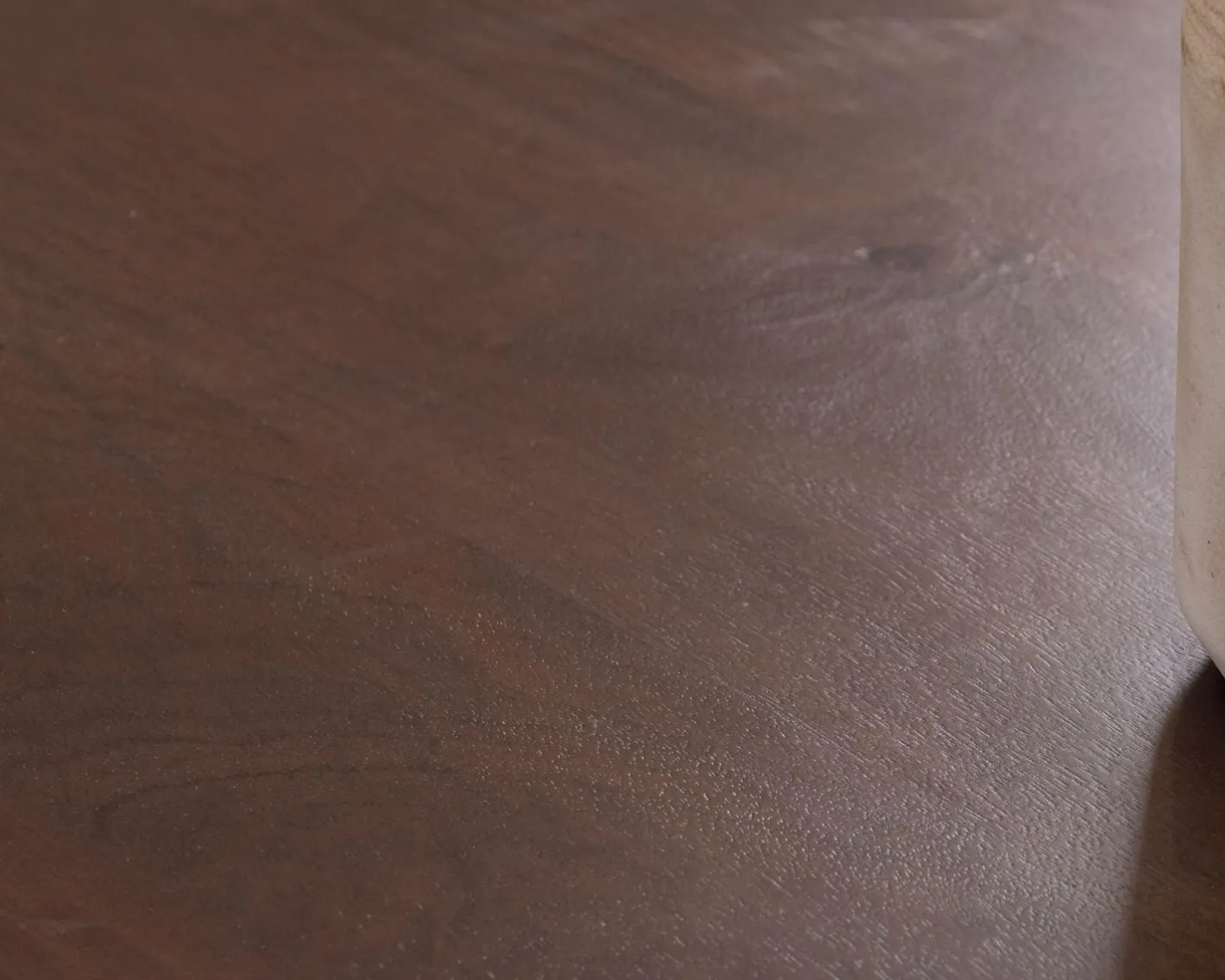 Discount Table extensible en manguier massif teinte noyer "Sicora" 180 à cm esprit zen Table À Manger Rectangulaire
