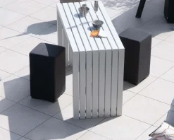 Hot Table haute design en aluminium blanc 160cm